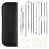 Pickel Ausdrücken Werkzeug, 10 Stk. Edelstahl Mitesserentferner Mit 36pcs Pimple Patch – Gut Verarbeitet Blackhead…
