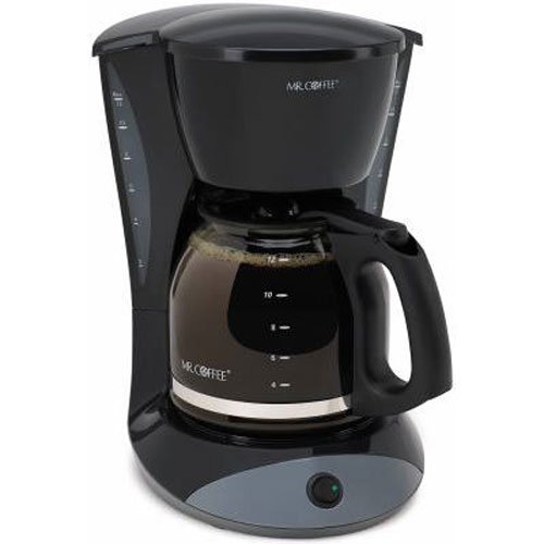 Mr. Coffee DW13-RB 12-Cup Switch Coffeemaker, Black