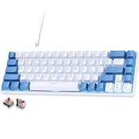 Amazon | Abucow 65％メカニカルゲーミングキーボード 青軸 有線