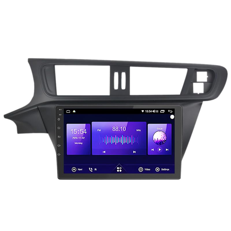 JZHIWEI Android 15 Radio Coche Pantalla Táctil 9 Pulgadas para Citroen C3-XR 2010-2015 Conectar y Usar Navegación GPS Control del Volante 4G WiFi FM Am RDS Enlace Espejo con Bluetooth