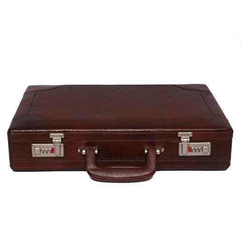 C Comfort Genuine Leather Briefcase Laptop Compartment Expandable Features HighSecurity Combo