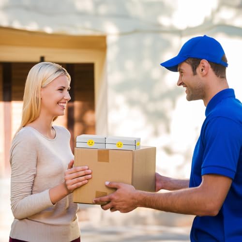 Image of RLAVBL 6x4x1 Shipping Boxes Set of 50, White Corrugated Cardboard Box for Packing, Mailing, Business