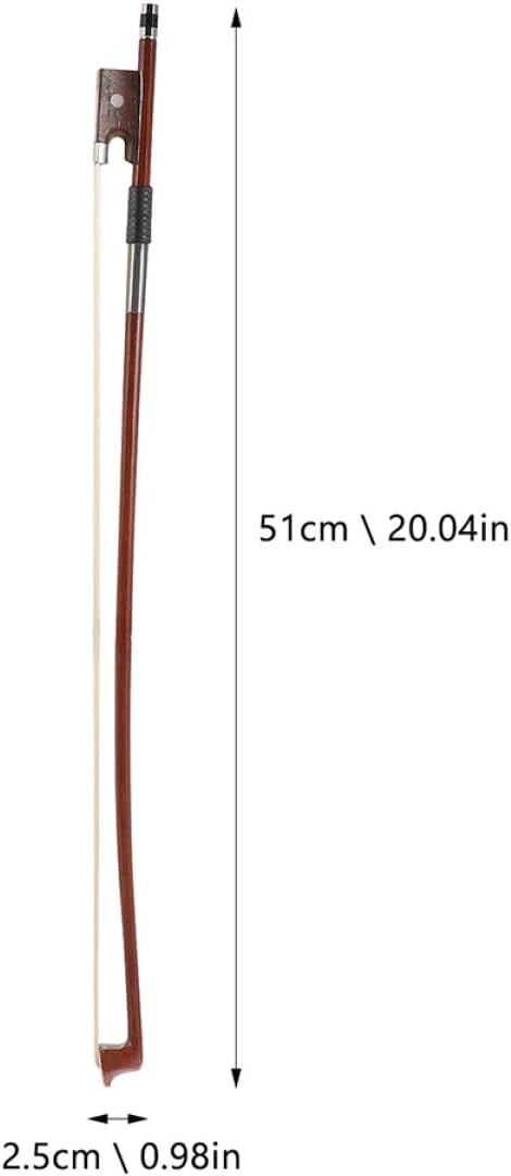 VOSAREA 3/4 Size Violin Bow - 2PCS Wooden Bow with Horse Hair Replacement for Students and - Ideal for Practice and Performance Durable and Easy to Use