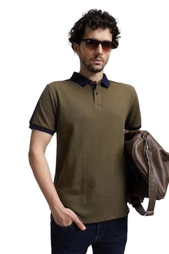 Image of Dennis Lingo - Solid Men's Cotton Polo Neck Regular Fit T-Shirt