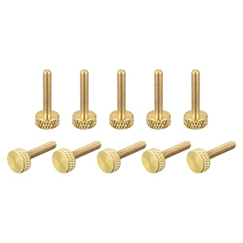 Vis moletées M3 x 16 mm laiton uxcell pour l'assemblage de précision en mécanique