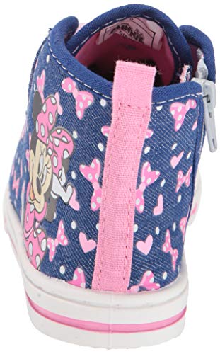 Girl's Minnie Sheer Lace Sneaker (Toddler/Little Kid) Blue 9 Toddler M3
