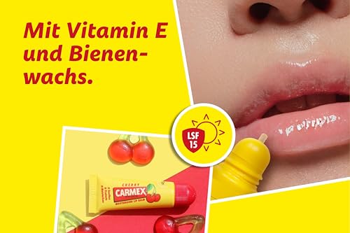 Baume à lèvres avec vaseline Carmex Cherry hydratation intense