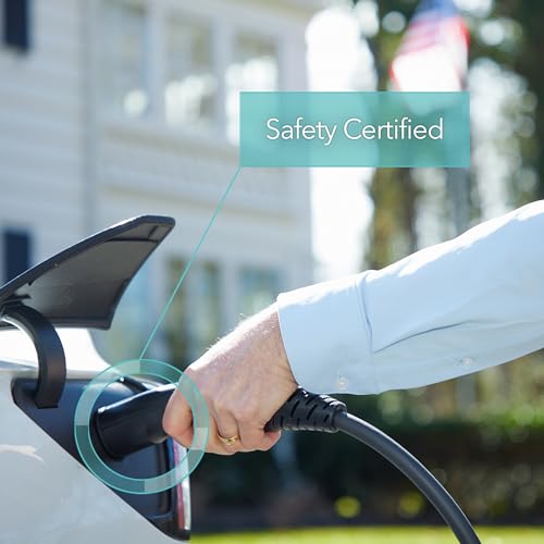 Image of Lectron Level 2 Tesla Charger - 240V, 40 Amp, NEMA 14-50 Plug, 16 ft Extension Cord - Portable Electric Car Charger for Tesla - Compatible with All Tesla Models 3 /Y /S /X
