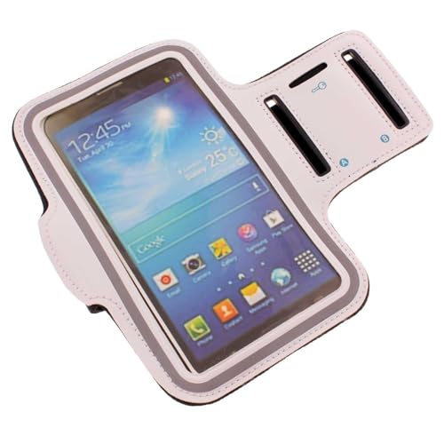 Running Armband Sports White Compatible with Nokia G10/G20/G310/G400/C300, Gym Workout Case Cover Band Arm Strap