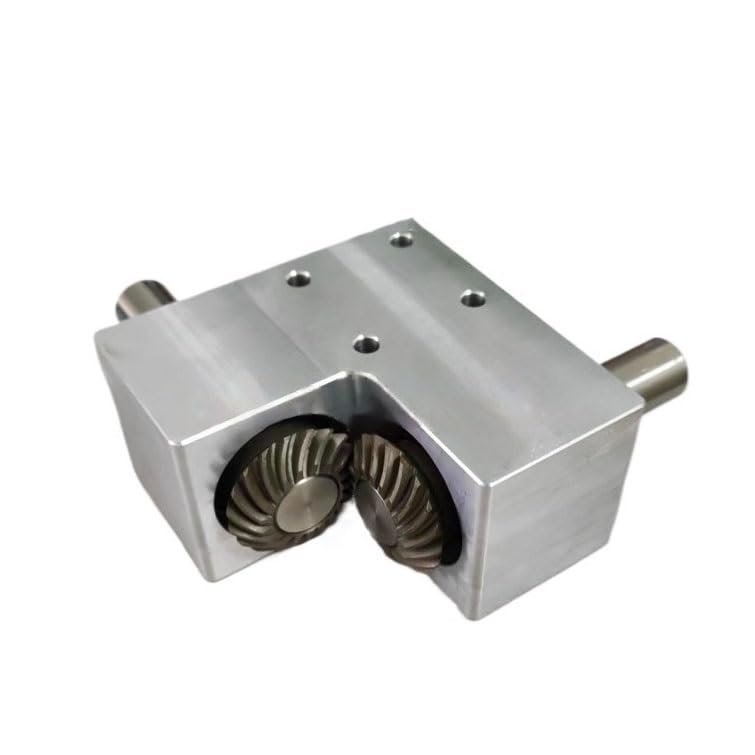 Angle Steering 90 Degree Commutator Spiral Bevel Gear Driver Reduction Corner 1:1 Transmission 15mm Shaft Right Angle Steering Gearbox Driving Change