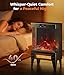 Oylus Electric Fireplace Stove Heater - Freestanding Fireplace Heater for Indoor Use with Realistic 3D Flame, Adjustable Thermostat & Remote, Quiet, Timer for Living Room and Bedroom