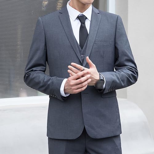 Costume slim fit homme 4 pièces la solution complète sans cravate - 4