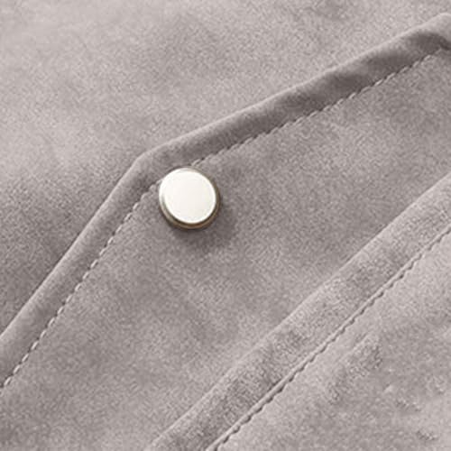 fartey Faux Leather Jacket Men Hooded Full Zip Bomber Sleeve Pocket Coats - image 5