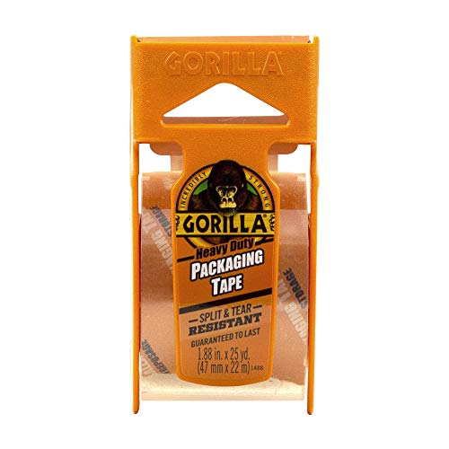 Gorilla Heavy Duty Packing Tape with Dispenser for Moving, Shippi...