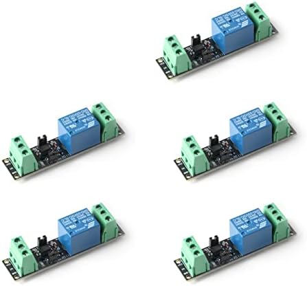 5Pcs 1 Channel DC 3V/3.3V Power Relay Module 3V Relay Switch Module with Optocoupler Relay Module Isolated Drive Control Board 10A 250VAC 10A 30VDC Control Development Board
