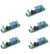 JESSINIE 5Pcs 1 Channel DC 3V/3.3V Power Relay Module 3V Relay Switch Module with Optocoupler Rel...