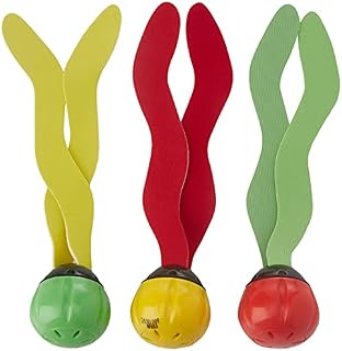 INTEX Underwater Swimming/Diving Pool Toy Sinking Fun Balls (3 Pack)-Multi color