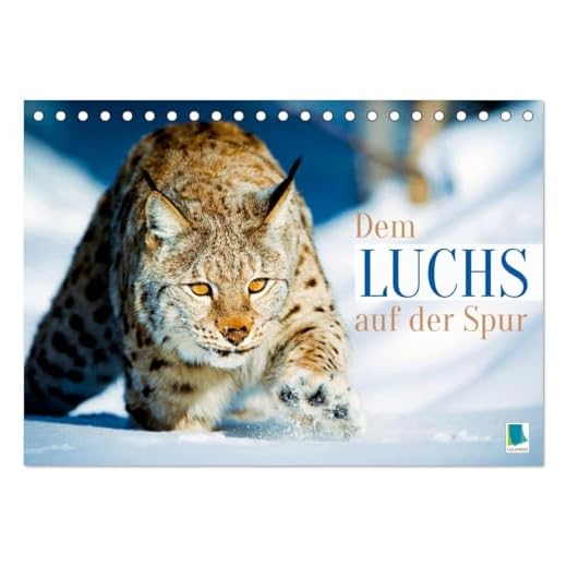 Dem Luchs auf der Spur (Tischkalender 2026 DIN A5 quer), CALVENDO Monatskalender: Luchse: Auf der Pirsch mit leisen Pfoten (CALVENDO Tiere)