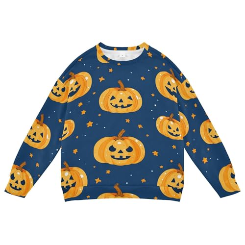 JUNZAN Cartoon Cute Pumpkins Little Boys Pullover Hoodie Long Sleeve Tops Clothing Shirts Sports 4T