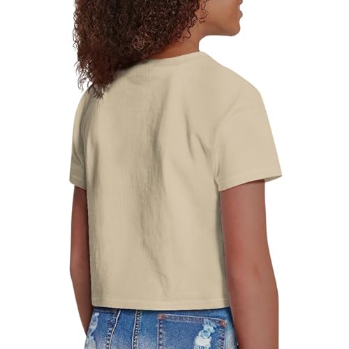 Image of Kids Crop Top Short Sleeve T-Shirts for Girls Size 5-14