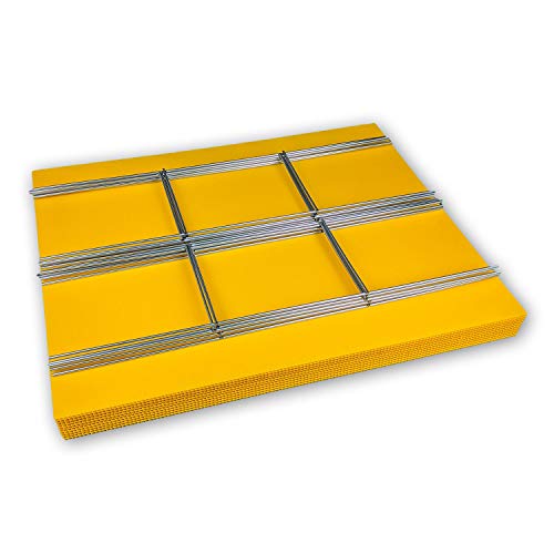 Visibility Signage FBA Yellow 10 Pack Blank Yard Signs 24x18 with h-Stakes for Garage Sales Signs, Graduations, or Political Lawn Sign
