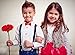 RSXING Kids Bow Tie, Classic Deep Red Toddlers Pre-tied Bowtie, Baby Adjustable Bow Tie, Boys Solid Tuxedo Bowtie for Party