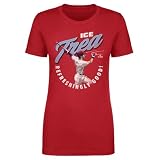 500 LEVEL Trea Turner Shirt for Women - Trea Turner Philadelphia Ice Trea WHT (Red, Small)