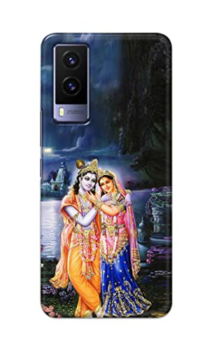 Image of Printed Hard Back Cover Case for Vivo V21e 5G Back Cover (Radha Krishna) -1803