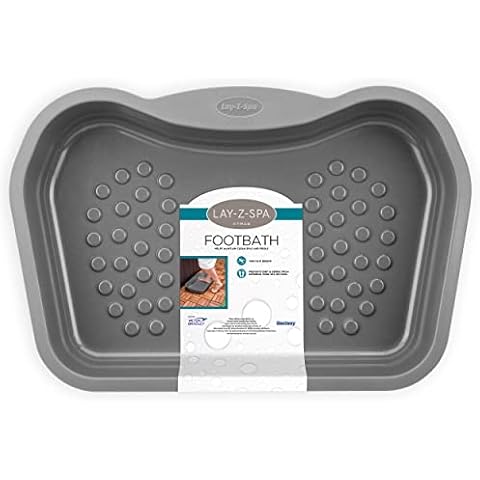 Lay-Z-Spa Foot Bath Tray Accessory for Hot Tubs and Spa Pools, Non Slip, Heavy Duty Design,BWA0011, Grey, 21.34 x 14.17 x 3.54 inches Cover