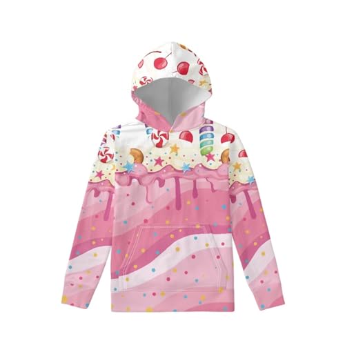 Image of Coloranimal Unisex Girls and Boys Long Sleeve Hoodies Hoody Athletic Pullover Sweatshirts Tops Age 6-16year