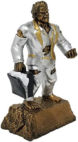 Salesman Monster Trophy with 3 Lines of Custom Text