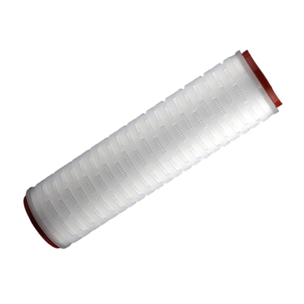 2 Cartucce Filtranti A Membrana Plissettate per Purificatore d'Acqua da 10" A Doppia estremità Aperta in Microfibra di Polipropilene
