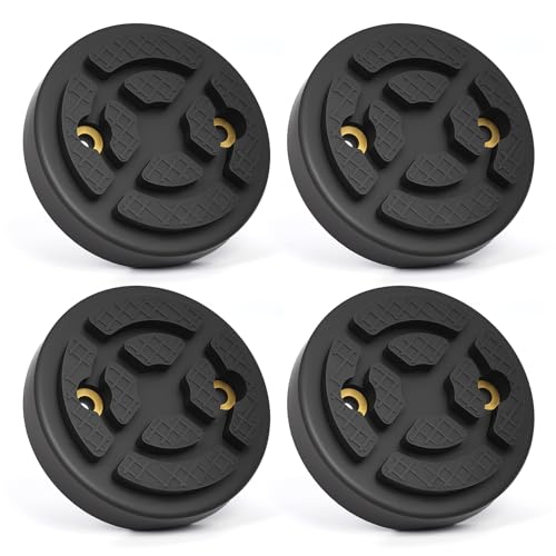 Atesilor 4pcs Upgraded Replacement Rubber Lift Pad Round Solid Composite Rubber Jack Lift Arm Pads Fit for Most 2 Post Car Lift