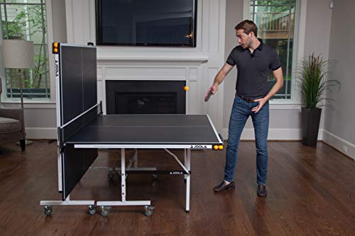 JOOLA Rally TL Professional MDF Indoor Ping Pong Table w/Quick Clamp Table Tennis Net & Post Set - 10 Minute Easy Assembly - Corner Ball Holders - Tournament Quality - Includes Playback Mode - image 9