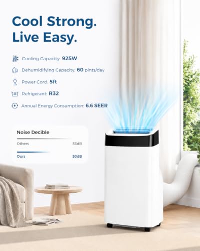 Image of 14000 BTU Portable Air Conditioners, Remote Control, 4-in-1 Quiet AC Unit, 3 Speeds, 24H Timer, Cools Room up to 700 Sq.Ft, Multi-Function Modes, Smart Control Panel