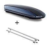 ALLES IN EINEM - Sparen Sie sich die Auswahl mehrerer Komponenten für Ihre perfekte Transportlösung - Mit dem Set aus Dachbox und Dachträger erhalten sie ein leicht zu montierendes Komplettpaket mit allen Befestigungsteilen.