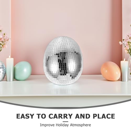 Œuf disco miroir de Pâques, objet décoratif haut de gamme pour réception - 7