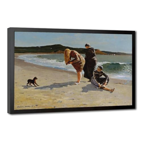 Toile tête d'aigle Manchester Winslow Homer, cadre à suspendre chic pour cabinet de travail