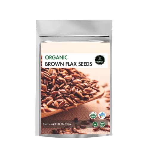 Organic Brown Flax Seeds by Naturevibe Botanicals - Perfect for Baking, Smoothies & More!