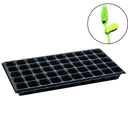 quanjucheer 20Pcs Seedling Tray Seed Starter Box Plant Flower Grow Germination Nutrition Pot Reusable