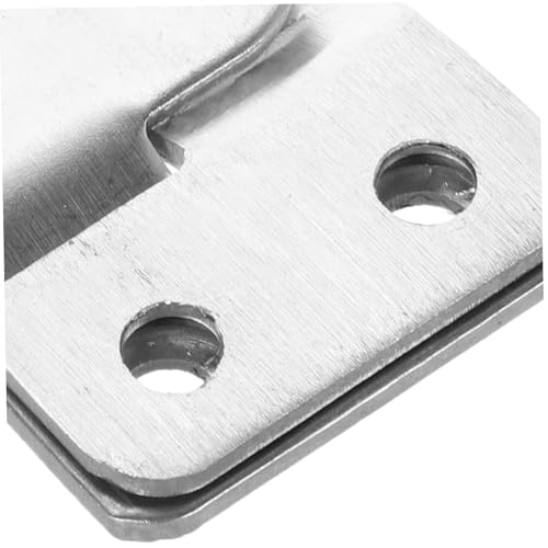 Image of jojofuny 2pcs Stainless Steel Interlocking Hanging Buckles Picture Hangers and Mirror Mounting Clips for Secure Furniture Connection and Easy Installation