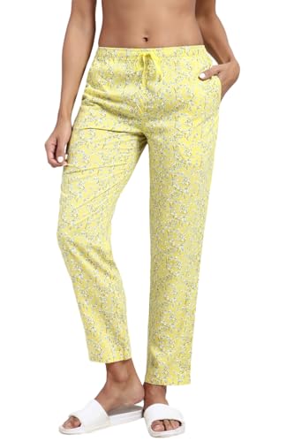 Image of Van Heusen Women's Printed Lounge Pants | Drawstrings & Side Pockets | Ultra Soft Fabric | Relaxed Fit | At home pyjamas | Everyday Comfort | Printed | Style 55306 | Available in Pack of 1 & 2