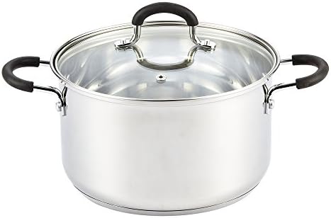 Cook N Home Stainless Steel 5 Quart Stockpot With Lid, Medium, Silver