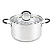 Cook N Home 5 Quart Stainless Steel Lid Stockpot saucier, 5 QT, Silver Cook N Home 5 Quart Stainless Steel Lid Stockpot saucier, 5 QT, Silver