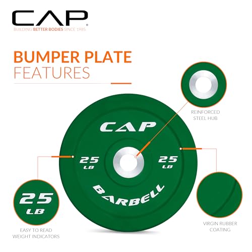 Image of CAP Barbell Rubber Olympic Bumper Plate | Multiple Options /Colors