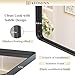 Keonjinn Black Bathroom Mirror for Over Sink, 42 x 36 Inch Large Rounded Rectangle Bathroom Vanity Mirror, Matte Black Farmhouse Wall Mirror, HD Tempered Glass, Seamless Aluminum Alloy Frame Mirror