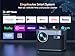 Beamer 4K Unterstützung【Autofokus/Tra... & Android TV】 Full HD 1080P Beamer Heimkino WiFi6 Bluetooth, 33000 Lumen TOPTRO LED Video Projektor mit You-Tube/Dis+