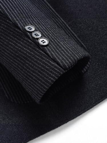 Men's Korean Nylon Casual Thick Fall Winter Stretch Slim Fit Two Button Sport Coat3