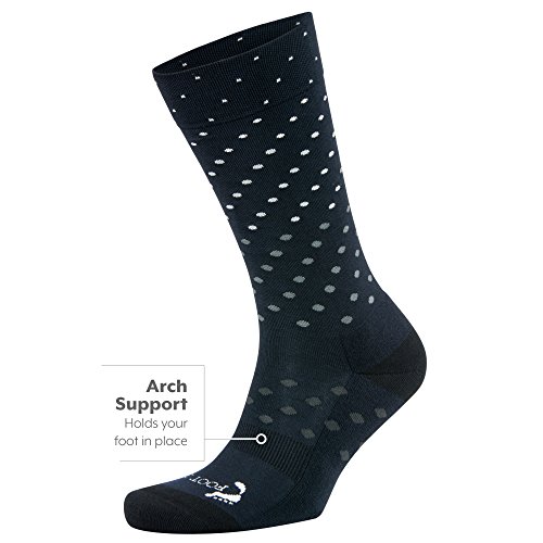 Harbinger Footzen by Balega Men's Dots Crew, Grey, Medium, (1-Pair)3