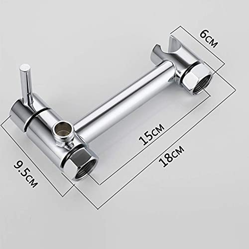 Ensemble de toilette mural avec flexible de douche en laiton - 5